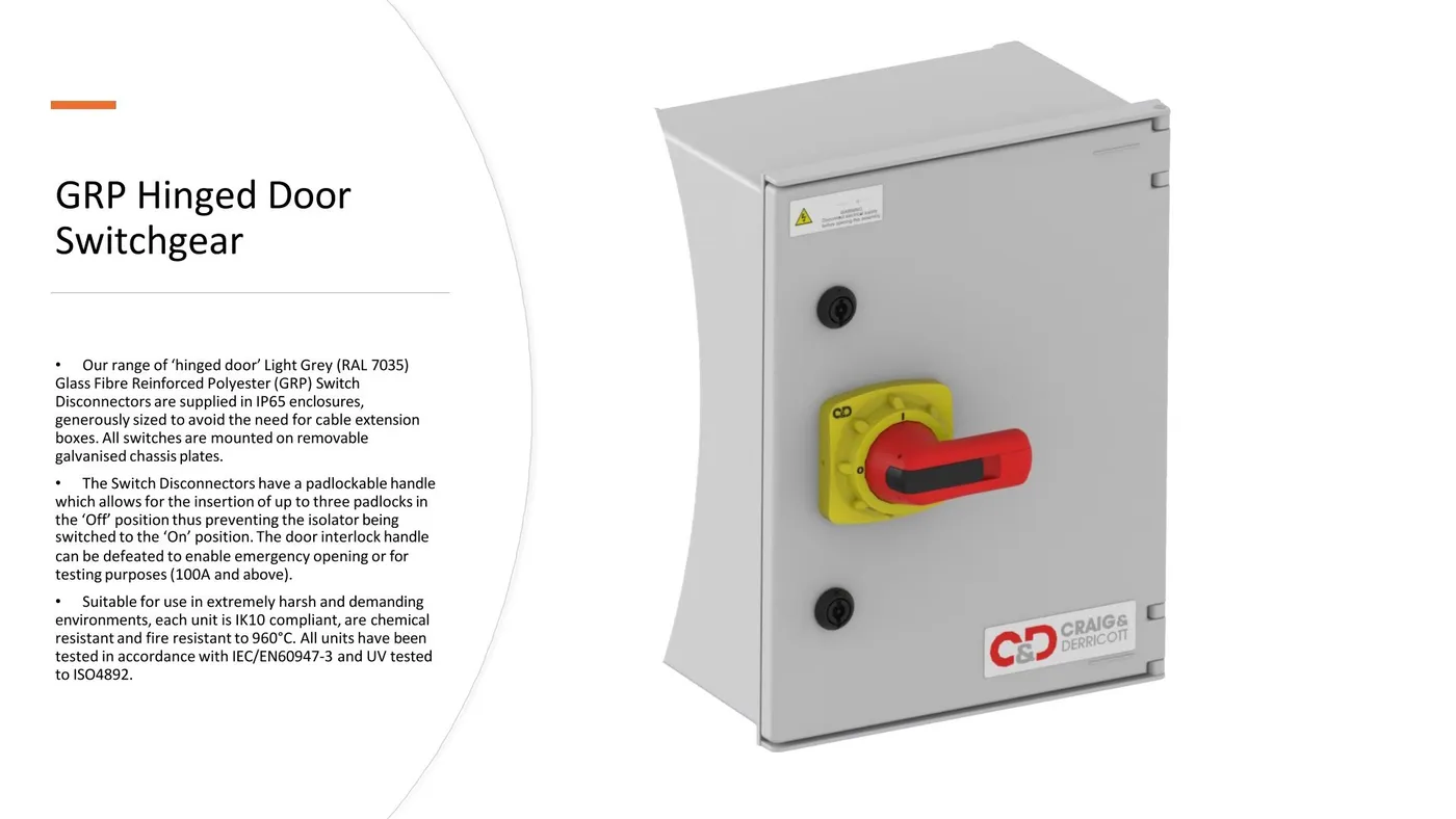 GRP Hinged Door Switchgear