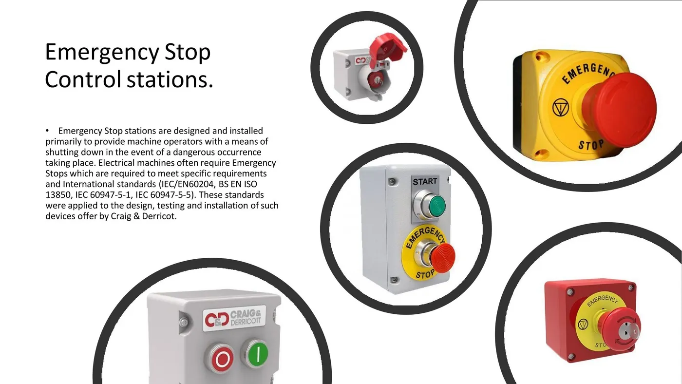 Emergency Stop Control Stations