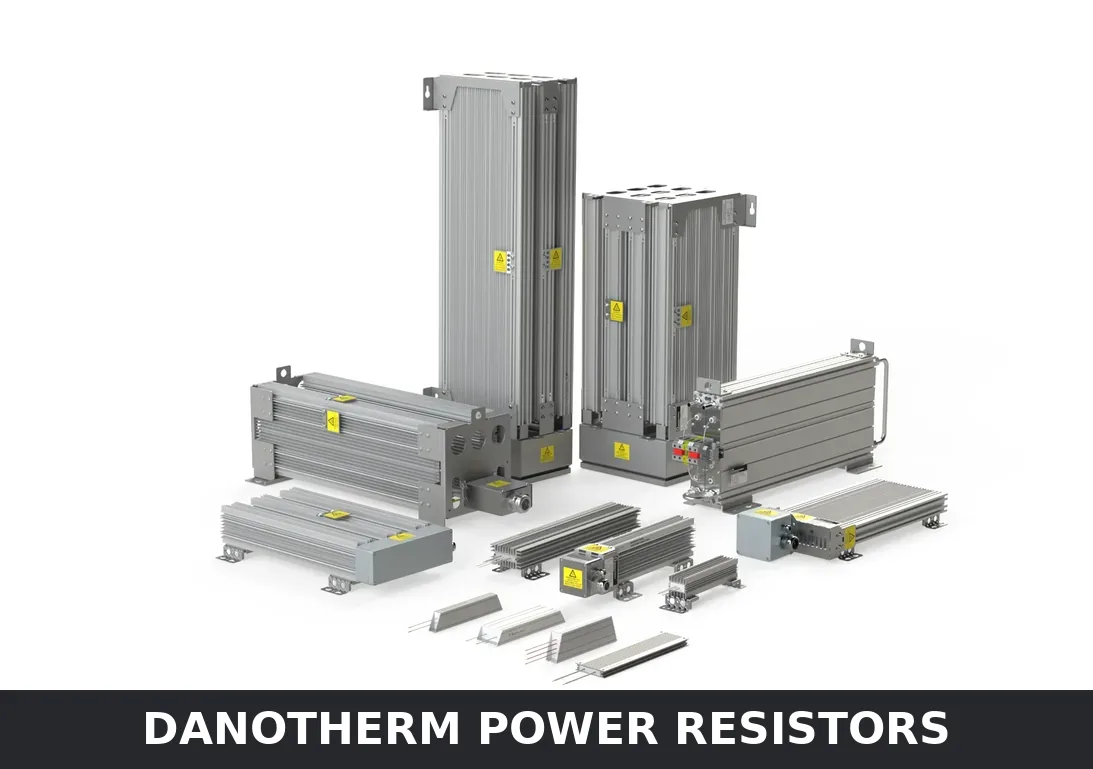 Danotherm power resistor range with aluminium housings in different sizes and configurations